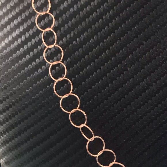 Copper Chain link necklace - Picture 3 of 7